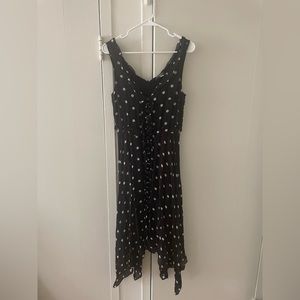 The Kooples black dress with white polka dots. Size 6.